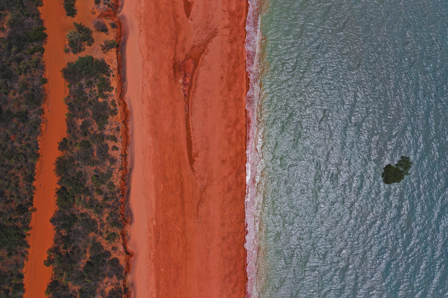 Wa2522 - Red Sand Beach - Professional Fine Art Print and Wall Art by MK2 Photos