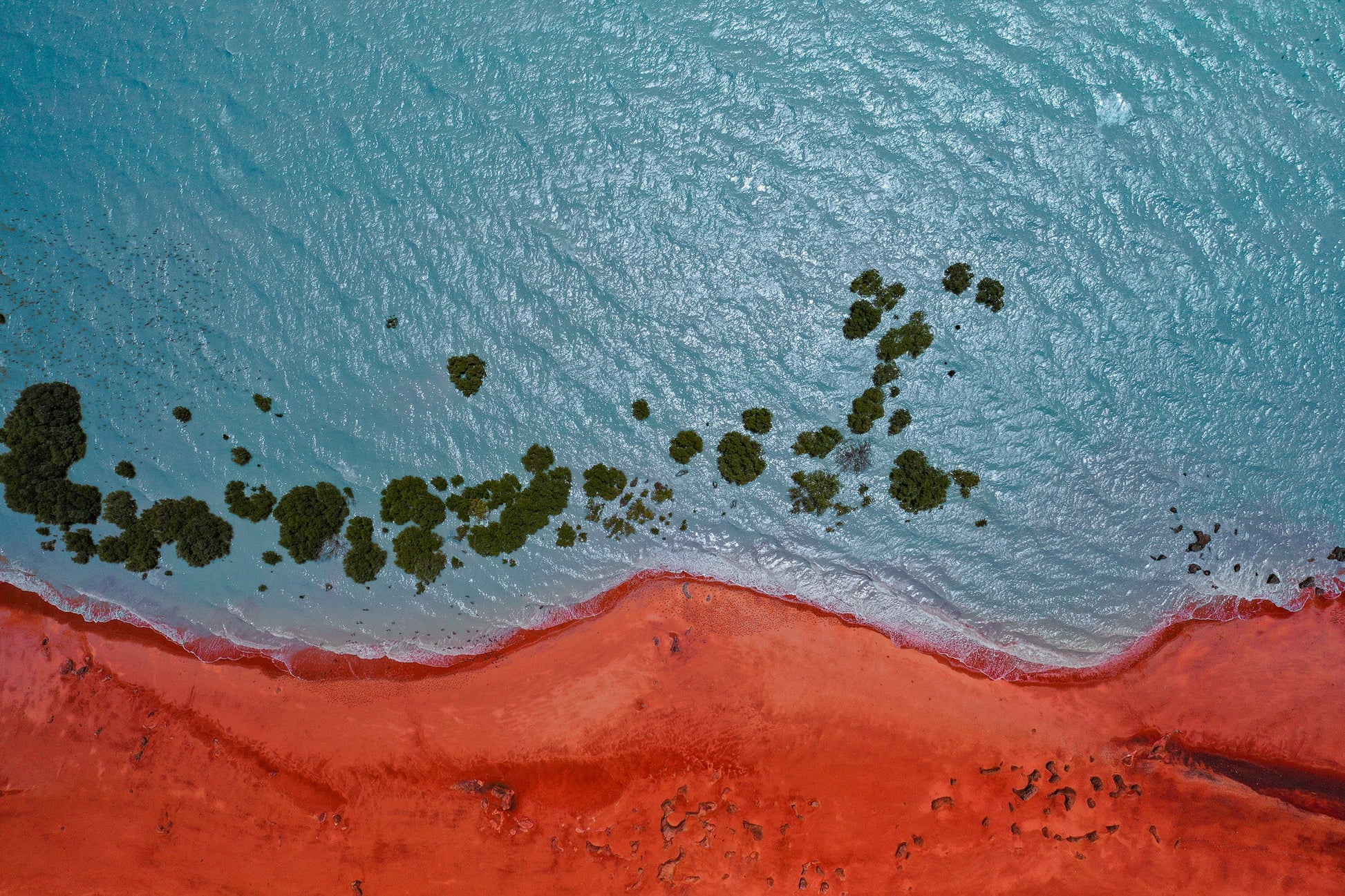Wa2521 - Red Sand Beach - Professional Fine Art Print and Wall Art by MK2 Photos