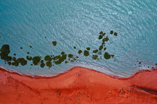 Wa2521 - Red Sand Beach - Professional Fine Art Print and Wall Art by MK2 Photos